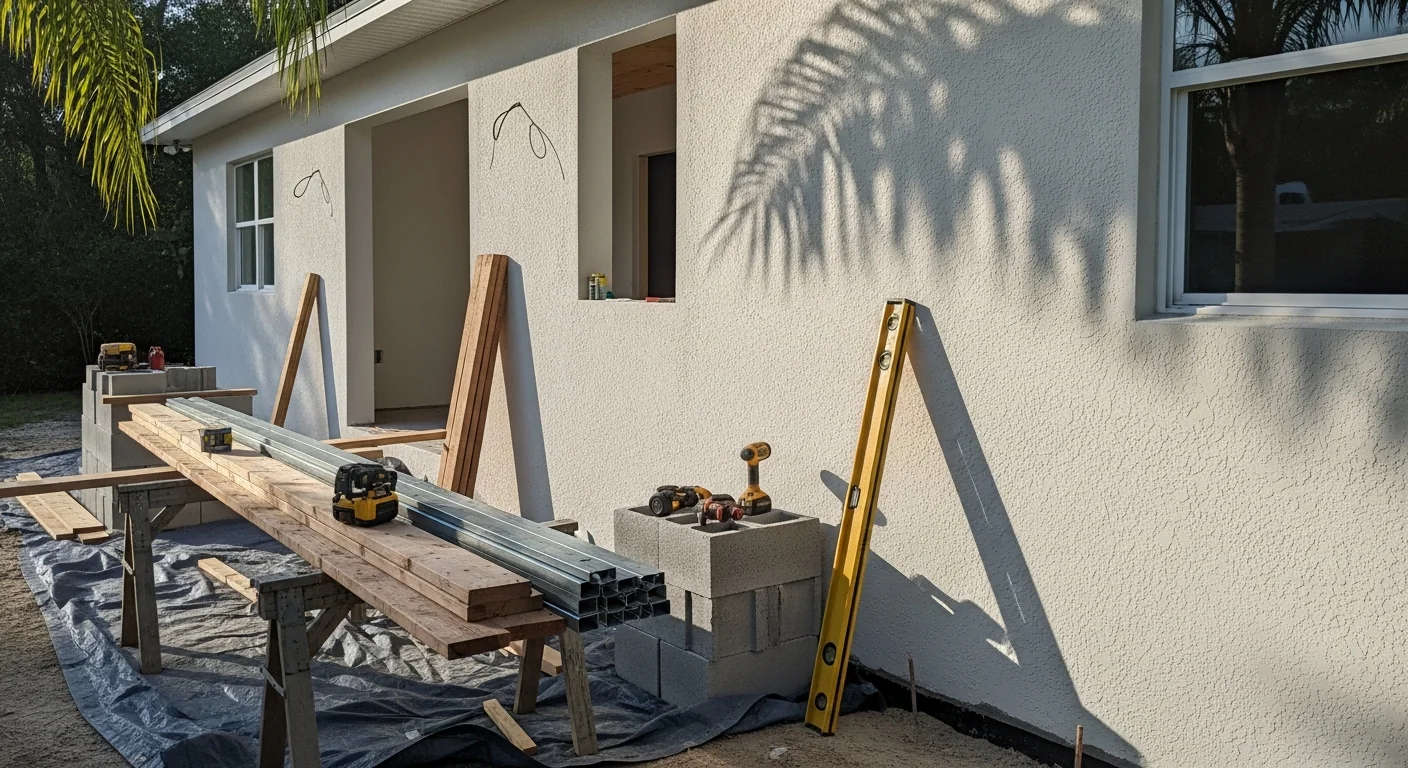 General contractor working on residential home construction project in Tampa Bay