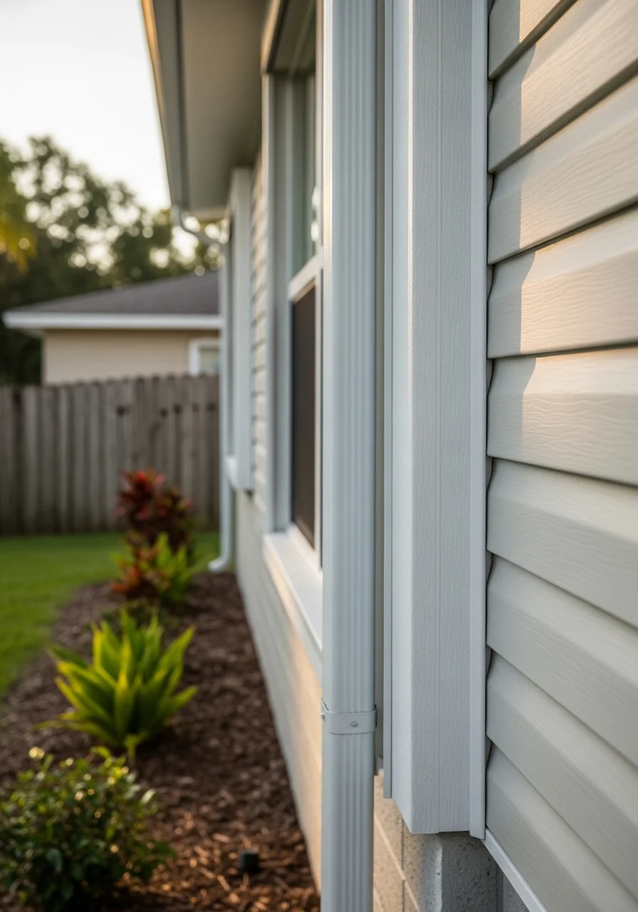 Close-up of quality workmanship on a residential property in Apollo Beach's established neighborhood.