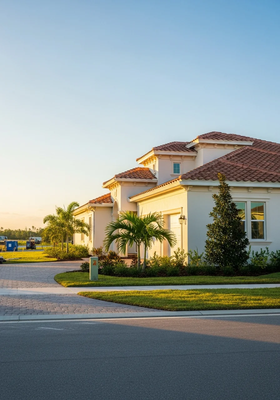 Detail of premium workmanship on a Sarasota-area home exterior showing quality finishes.