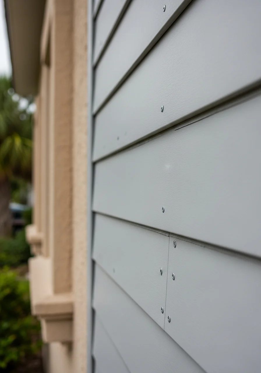 Detail shot of professional workmanship on a Tampa-area residential exterior.